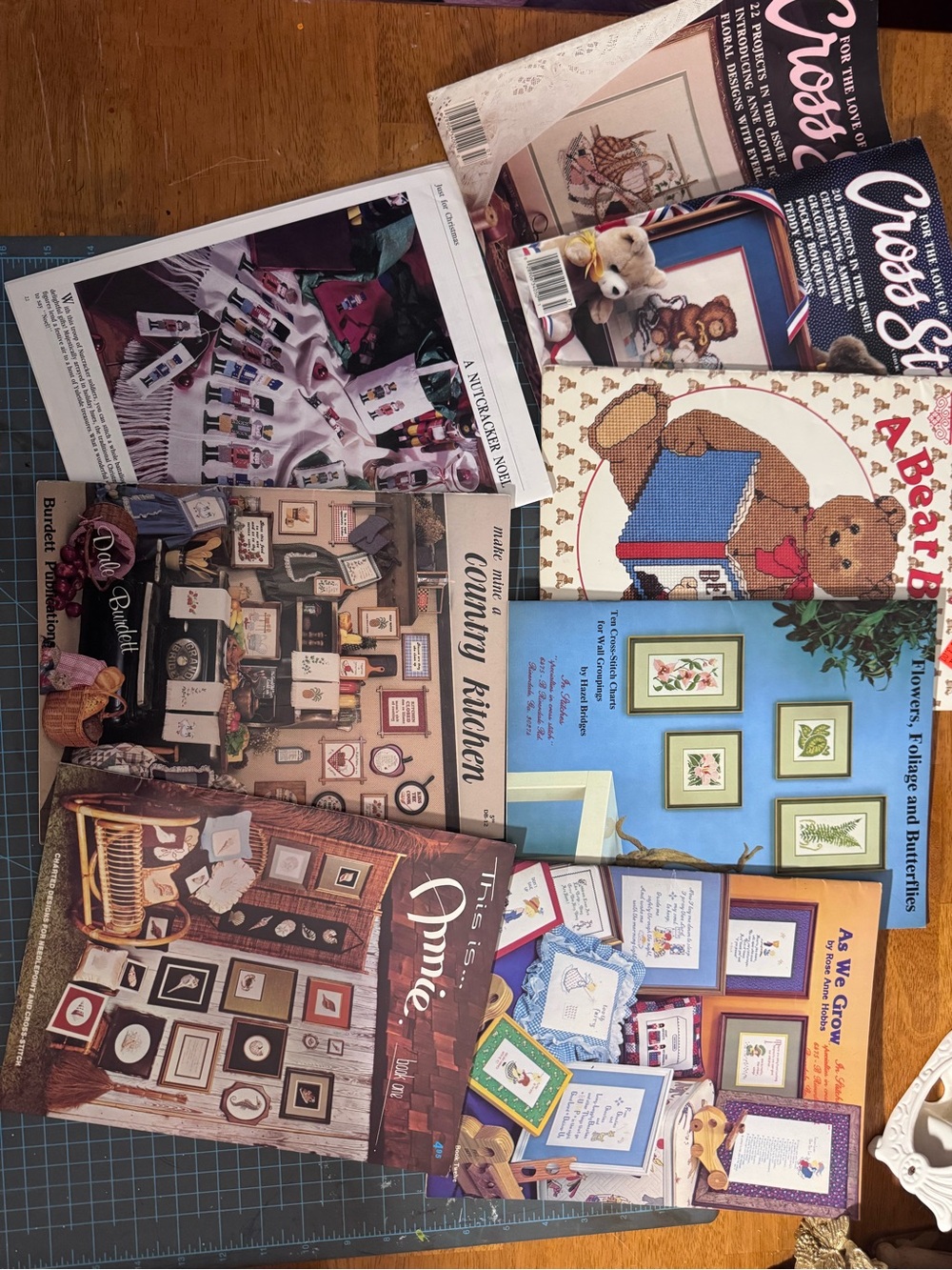 Cross Stitch Pattern Booklet Bundle with Colorful Covers